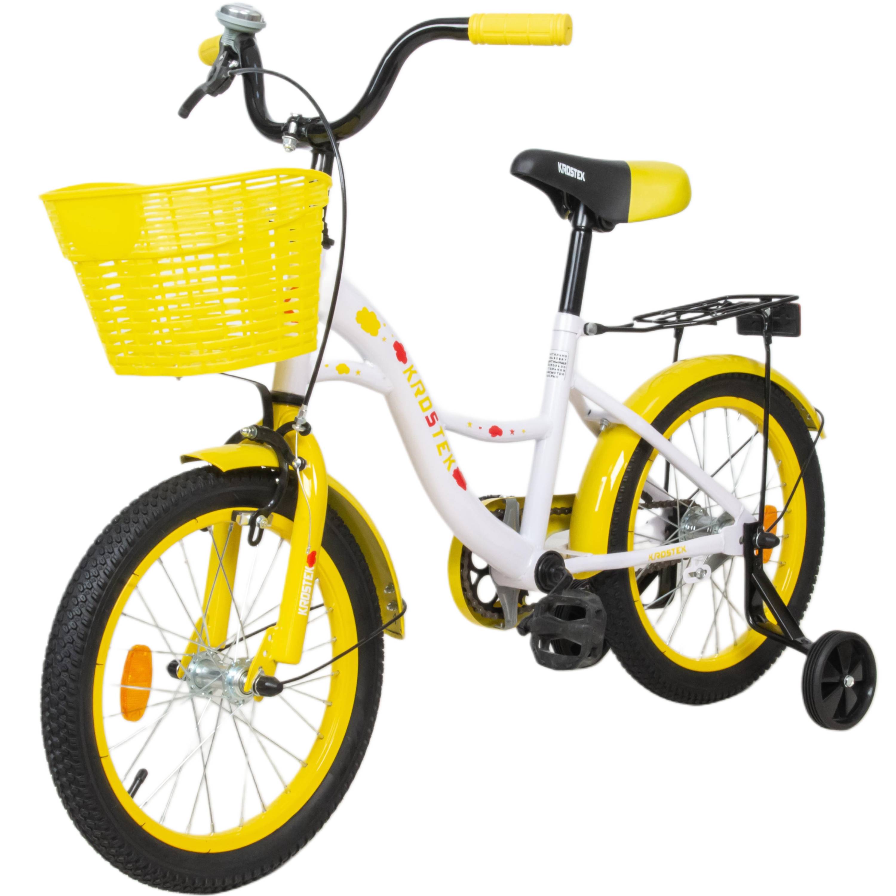 Велосипед 16" KROSTEK PLAY (желтый)