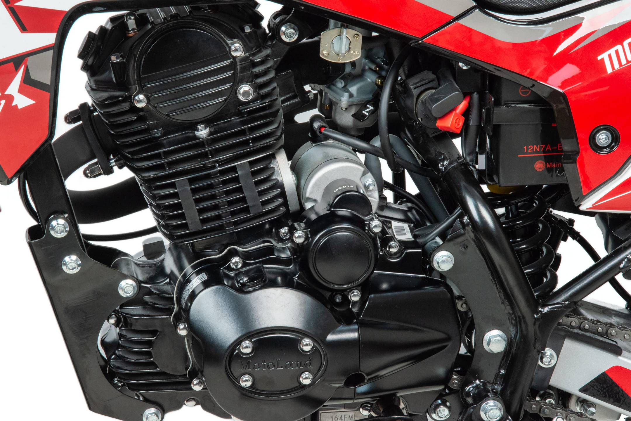 Мотоцикл Кросс Motoland RZ 200 (164FML) красный