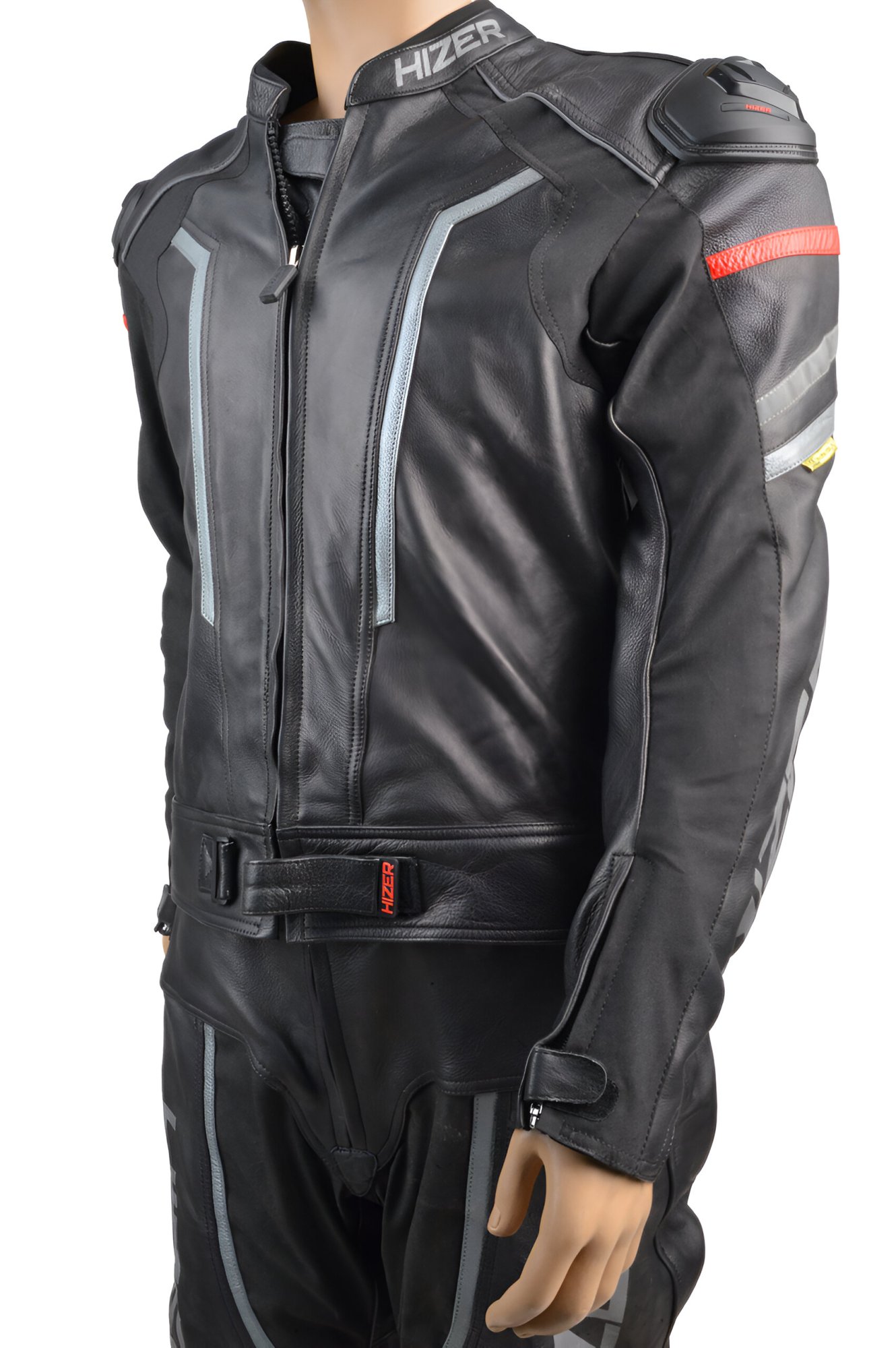 Комбинезон мотоциклетный (кожа) HIZER CE-1070 Gray (XXL)